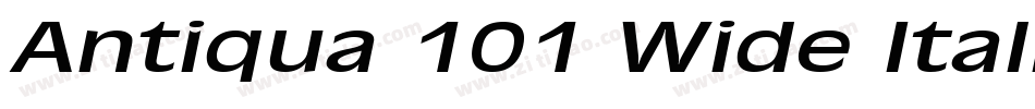 Antiqua 101 Wide Italic字体转换